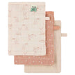 Trixie Muslin Washcloths Rosy Rabbit (Mix 3pack 20x14x0.5cm 0m-Plus)
