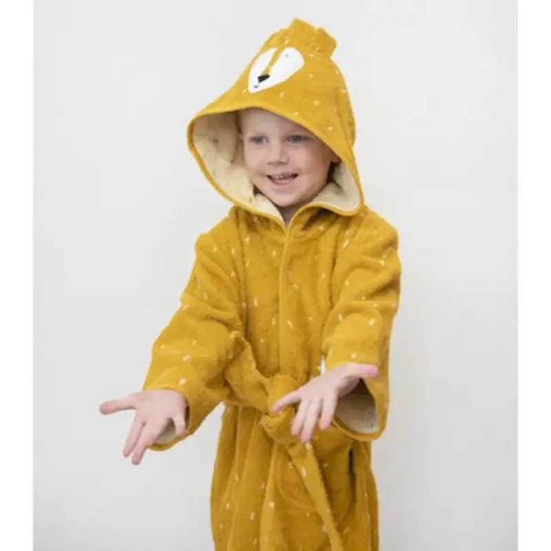 Trixie Organic Cotton Terry Hooded Bathrobe (1-2Yrs) Mr. Lion