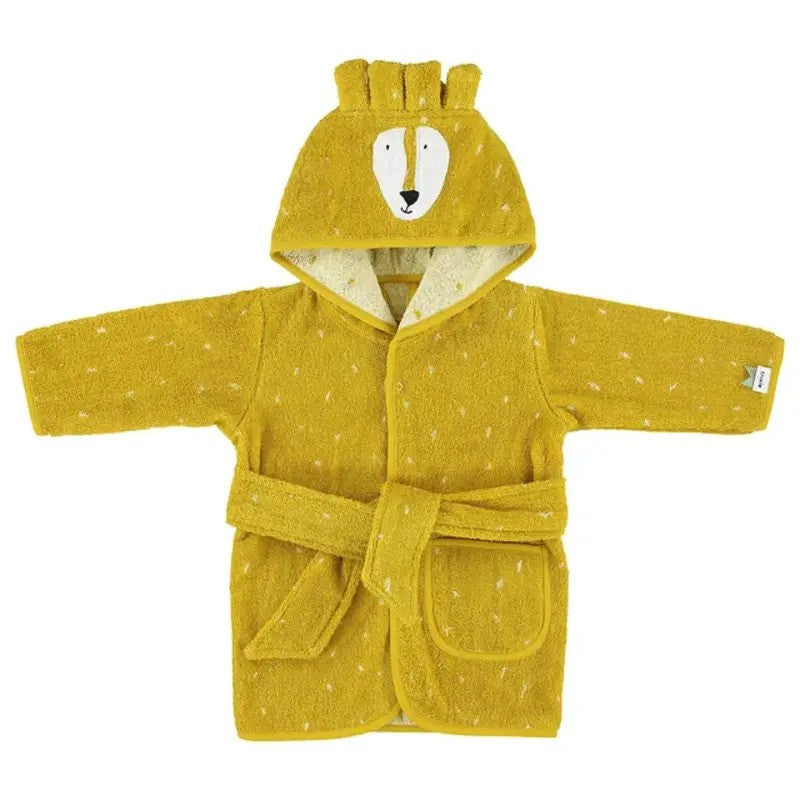 Trixie Organic Cotton Terry Hooded Bathrobe (1-2Yrs) Mr. Lion