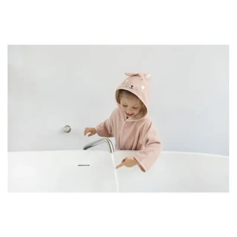 Trixie Organic Cotton Terry Hooded Bathrobe (1-2Yrs) Mrs. Rabbit