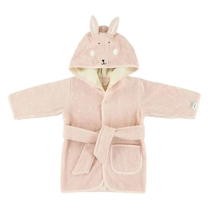 Trixie Organic Cotton Terry Hooded Bathrobe (1-2Yrs) Mrs. Rabbit