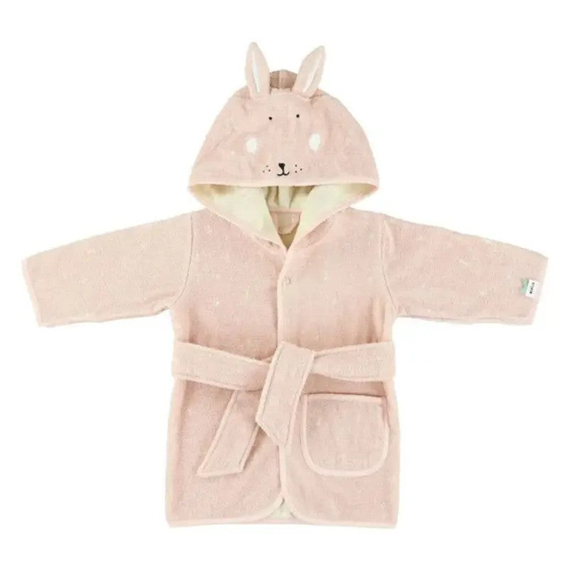 Trixie Organic Cotton Terry Hooded Bathrobe (1-2Yrs) Mrs. Rabbit