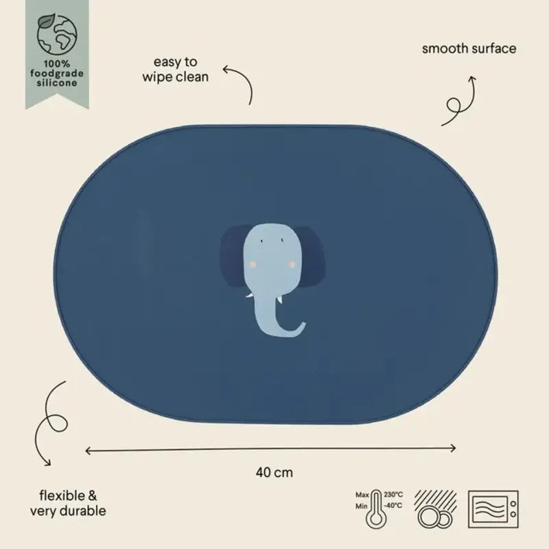 Trixie Placemat Silicone Mrs. Elephant (4m-Plus)