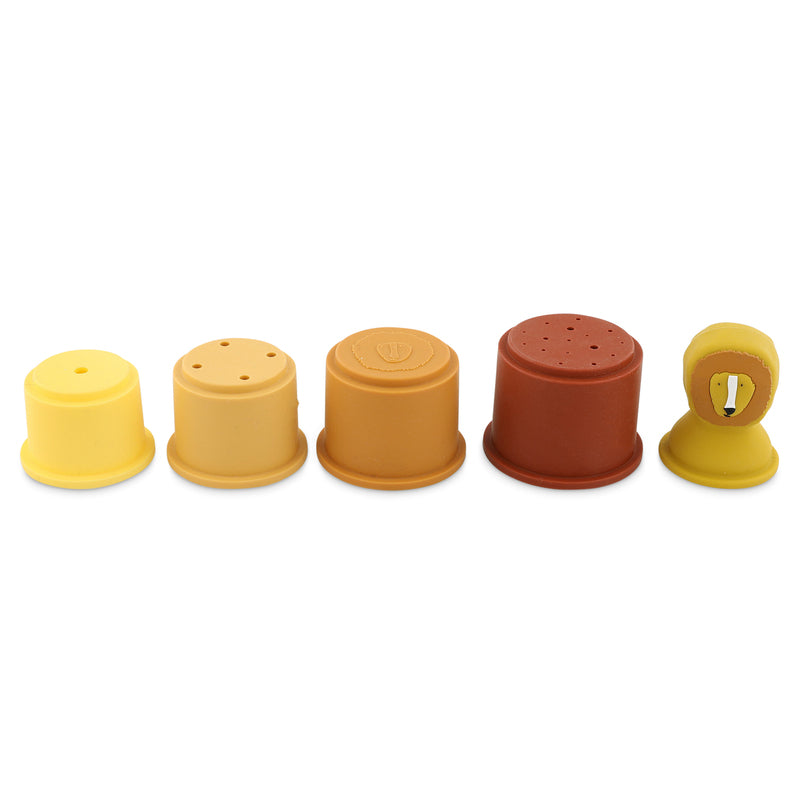 Trixie Silicone Stacking Cups 5pcs Mr. Lion