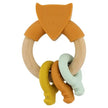 Trixie Silicone Wooden Activity Ring Mr. Fox (0m-Plus)