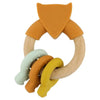 Trixie Silicone Wooden Activity Ring Mr. Fox (0m-Plus)