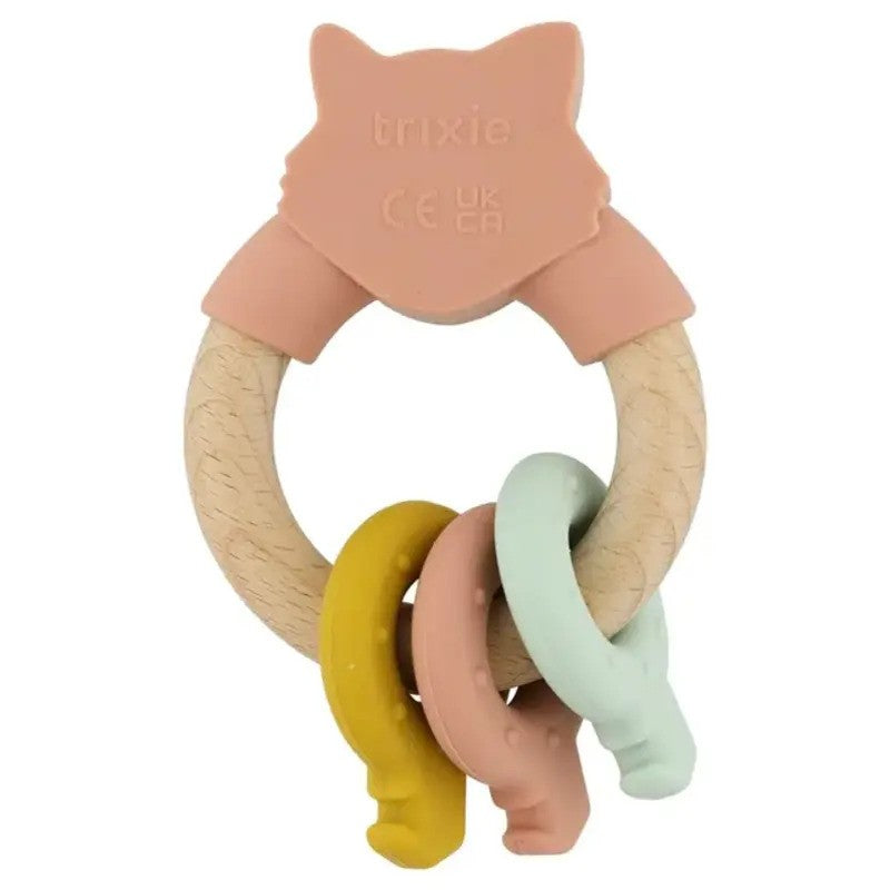 Trixie Silicone Wooden Activity Ring Mrs. Cat (0m-Plus)
