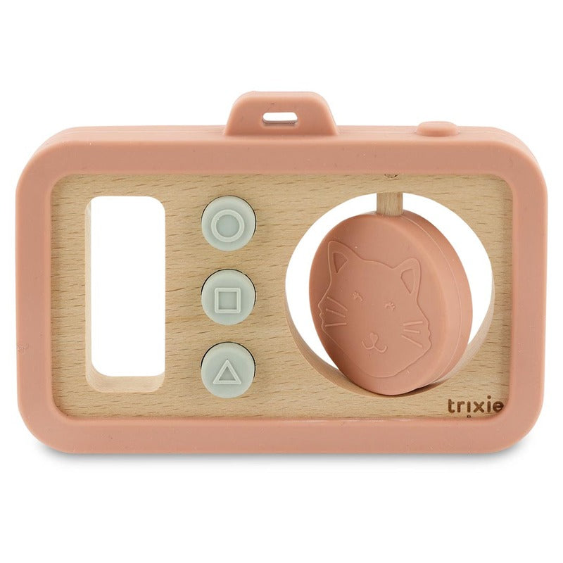 Trixie Silicone Wooden Baby Camera Mrs. Cat (0m-Plus)