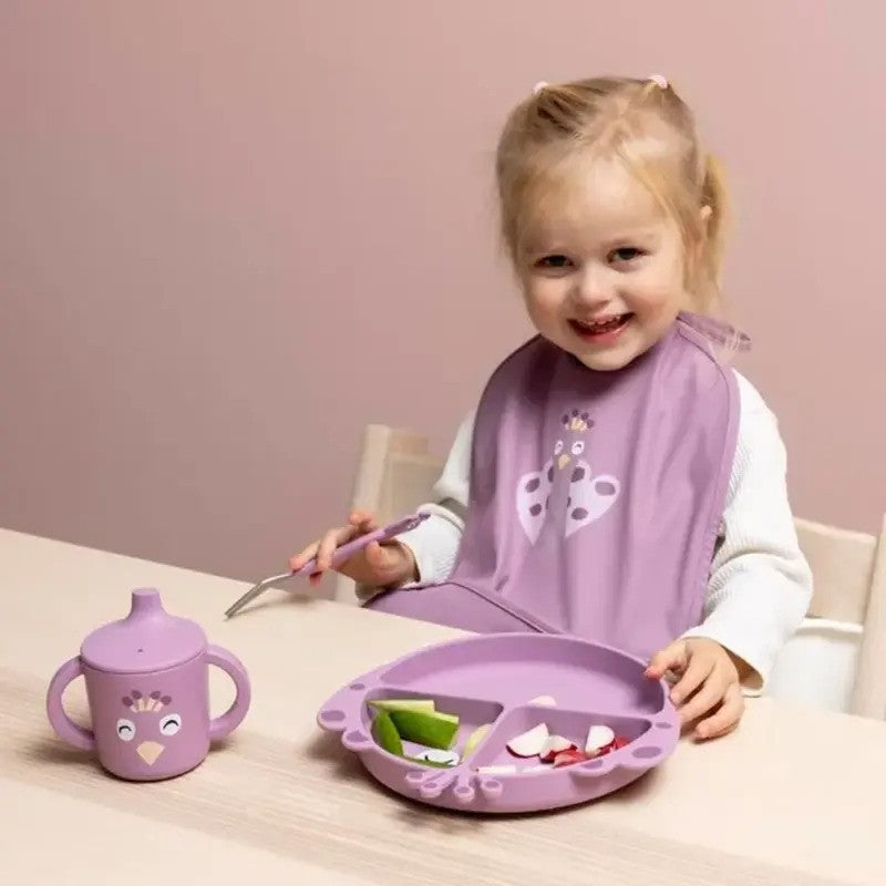 Trixie Sippy Cup Silicone Mrs. Peacock (4m-Plus)