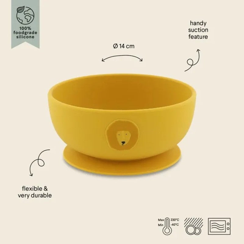 Trixie Suction Bowl Silicone Mr. Lion (4m-Plus)