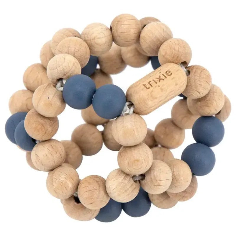 Trixie Wooded Beads Ball Blue (6m-Plus)