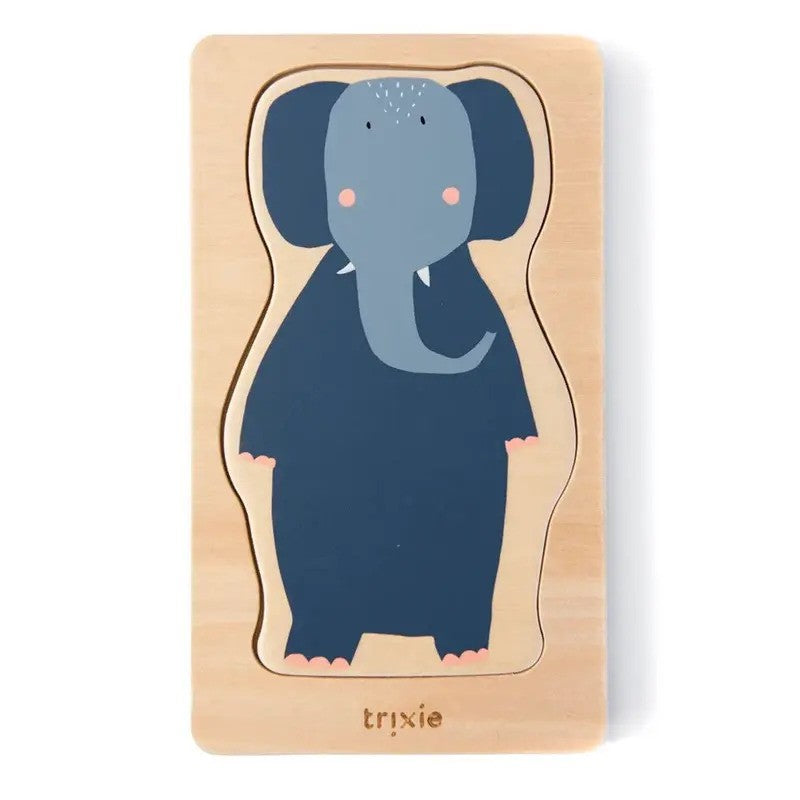 Trixie Wooden 4-Layer Animal Puzzle (1yr - Plus)