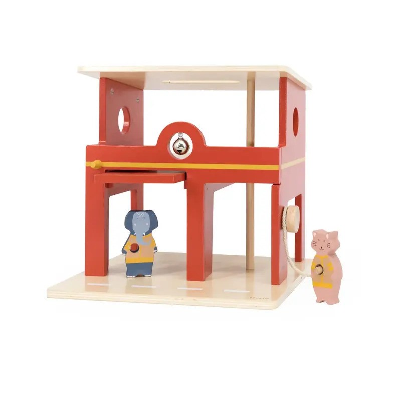 Trixie Wooden Animal Fire Station (3yrs-Plus)