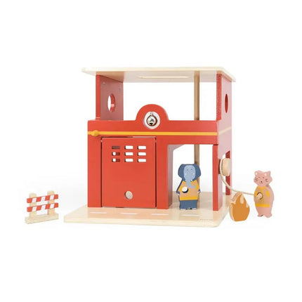 Trixie Wooden Animal Fire Station (3yrs-Plus)