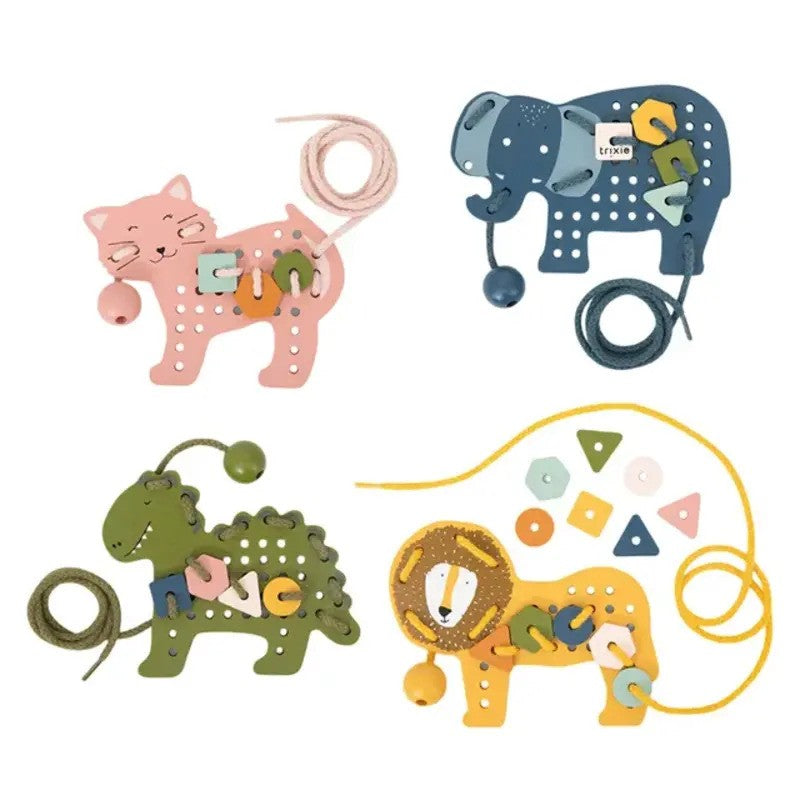 Trixie Wooden Animal Lacing Game (3Yrs-Plus)