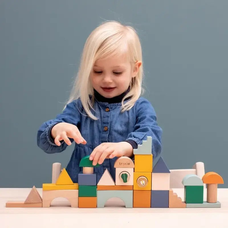 Trixie Wooden Block City 31 Pieces (24m-Plus)