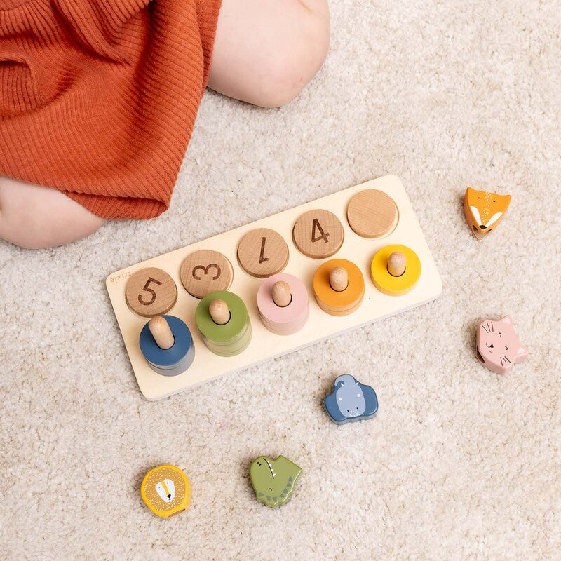Trixie Wooden Counting Puzzle 0-5