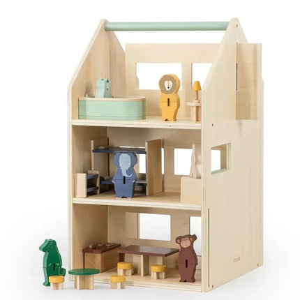 Trixie Wooden Play House With Accessories