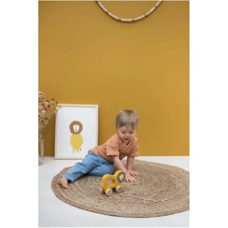 Trixie Wooden Pull Along Toy Mr. Lion (18m- Plus)