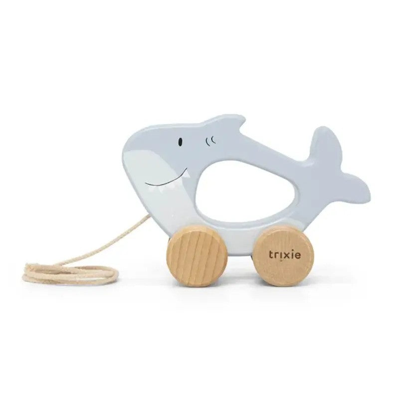 Trixie Wooden Pull Along Toy Mr. Shark