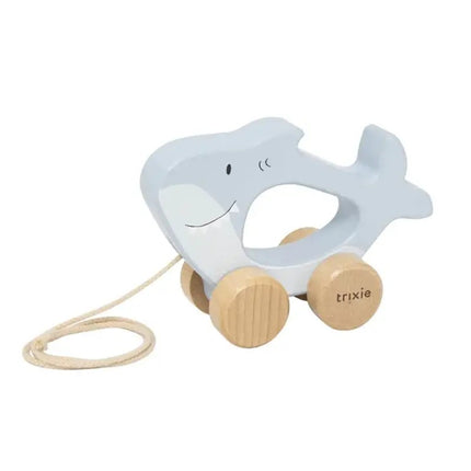 Trixie Wooden Pull Along Toy Mr. Shark