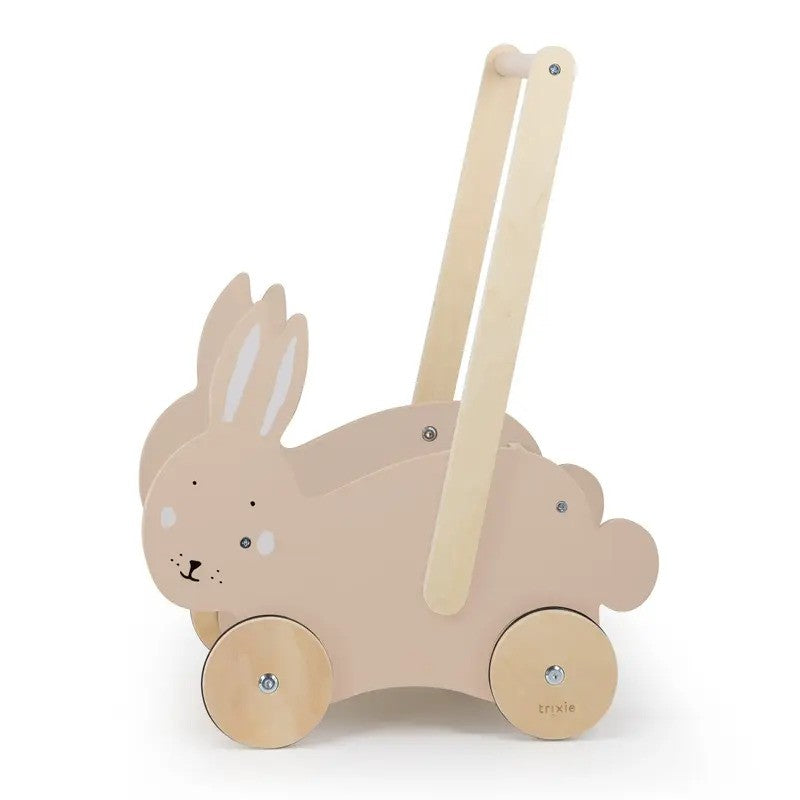 Trixie Wooden Push Along Cart Mrs.Rabbit