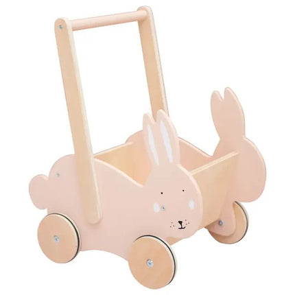 Trixie Wooden Push Along Cart Mrs.Rabbit