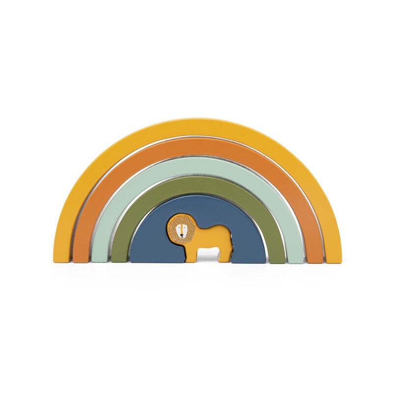 Trixie Wooden Rainbow Stacking Mr. Lion
