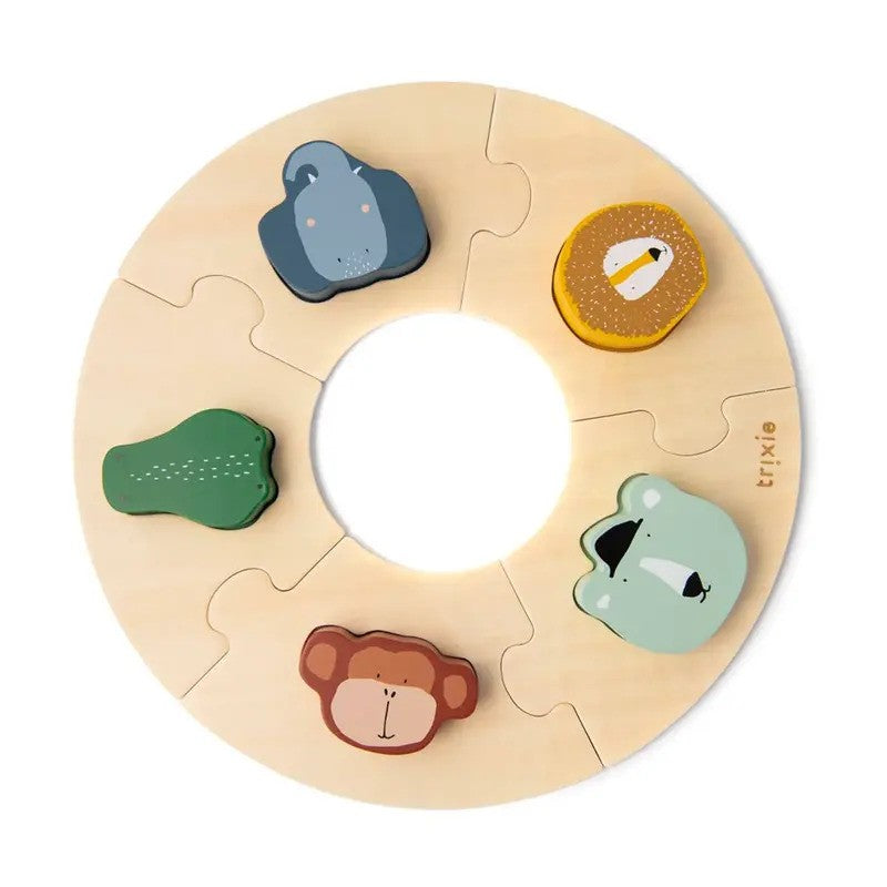 Trixie Wooden Round Puzzle (1yr- Plus)