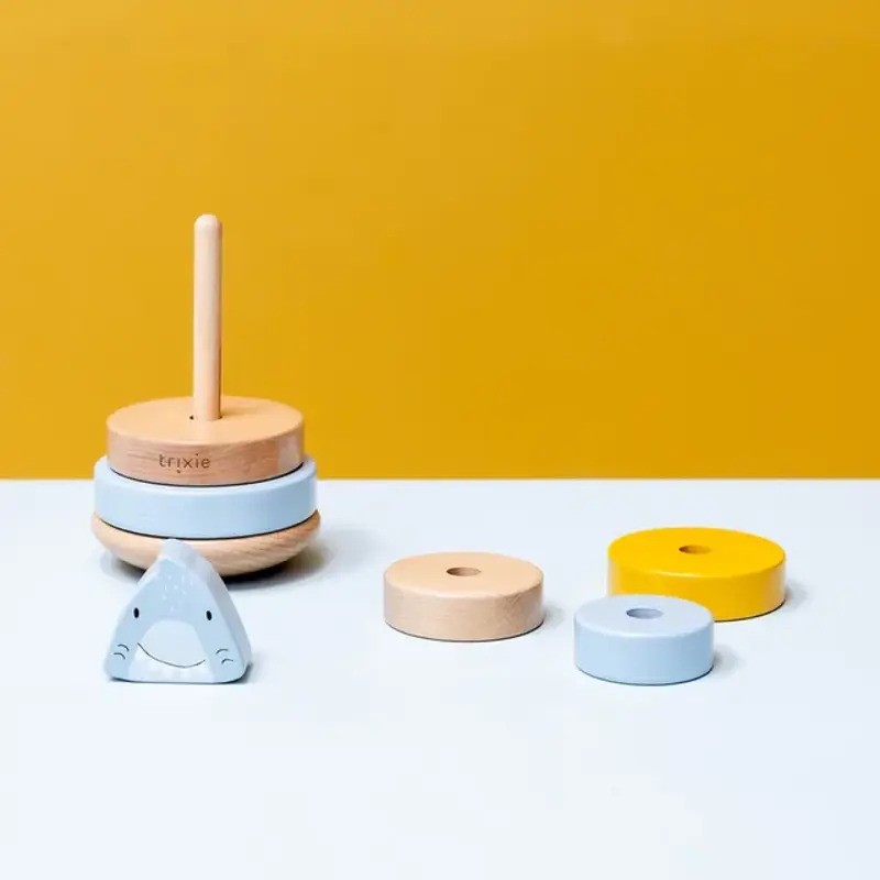 Trixie Wooden Stacking Toy Mr. Shark