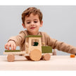 Trixie Wooden Tractor With Trailer