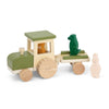 Trixie Wooden Tractor With Trailer