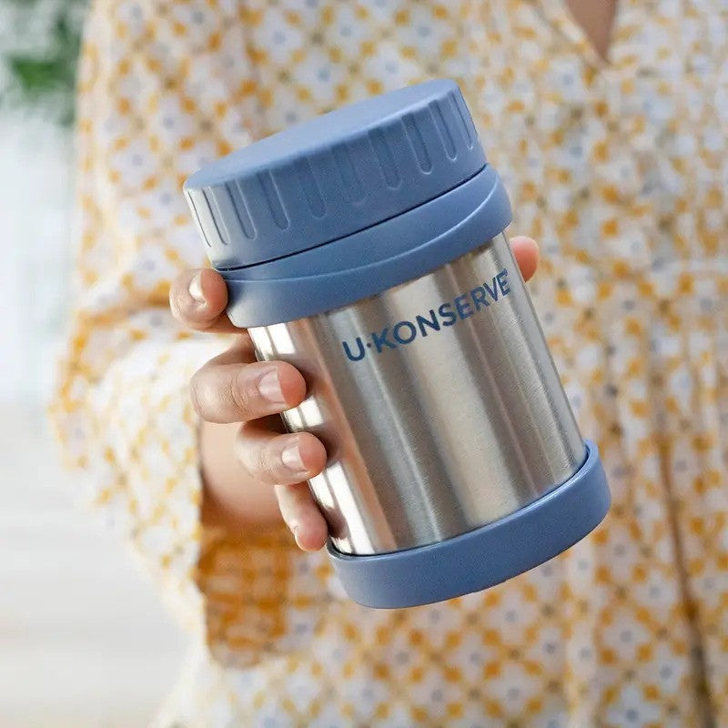 U.Konserve Food Jar Stainless Steel 12OZ Navy Ocean