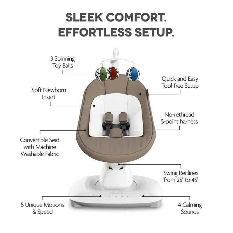 UPPAbaby Mamaroo Dark Taupe Mélange