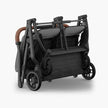 UPPAbaby Minu DUO Stroller Greyson Charcoal Melange Carbon Frame Saddle Leather