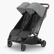 UPPAbaby Minu DUO Stroller Greyson Charcoal Melange Carbon Frame Saddle Leather