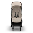 UPPAbaby Minu V3 Stroller Ada Sandstone Melange Carbon Frame Chestnut Leather