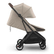 UPPAbaby Minu V3 Stroller Ada Sandstone Melange Carbon Frame Chestnut Leather