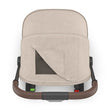 UPPAbaby Minu V3 Stroller Ada Sandstone Melange Carbon Frame Chestnut Leather