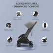 UPPAbaby Minu V3 Stroller Greyson & Rain Shield Charcoal Mélange