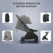 UPPAbaby Minu V3 Stroller Greyson & Rain Shield Charcoal Mélange