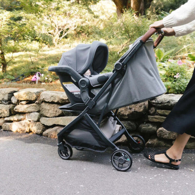 UPPAbaby Minu V3 Stroller Greyson & Rain Shield Charcoal Mélange