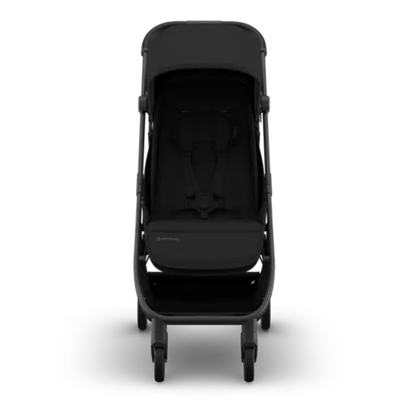 UPPAbaby Minu V3 Stroller James Charcoal Carbon Frame Black Leather