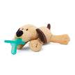 Wubbanub Pacifier Brown Puppy