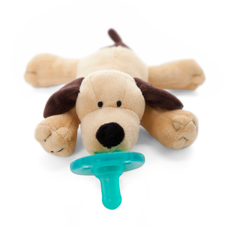 Wubbanub Pacifier Brown Puppy