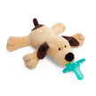 Wubbanub Pacifier Brown Puppy