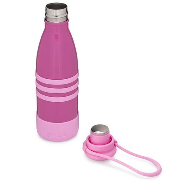 Yumbox Aqua Bottle 14OZ w/Strap Pacific Pink