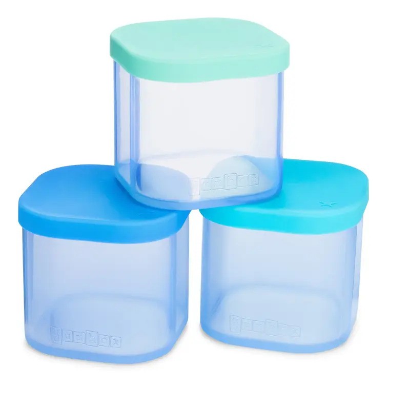 Yumbox Chop Chop Silicone Cubes Set of 3 - Crisp Set