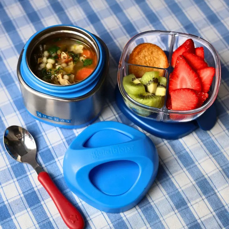 Yumbox Cubi Stainless Steel Thermal Jar 10OZ Surf Blue