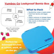 Yumbox Go Leakproof Bento Deep Lunch Box Charcoal Gray 5 Compt.